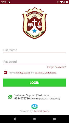 Android application Mount Carmel School Gaggal screenshort