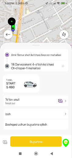 Star taxi Screen 2