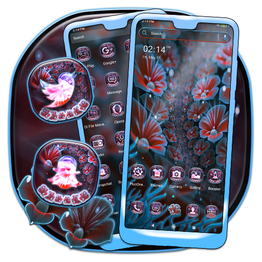 Fractal Flower Launcher Theme logo