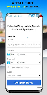 Weekly Hotel Deals: Extended Stay Hotels & Motels screenshots 2