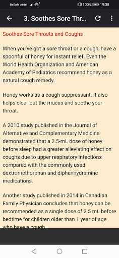 Health Benefit of Honey