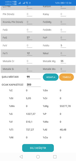 Şarj Hesabı Screen 3