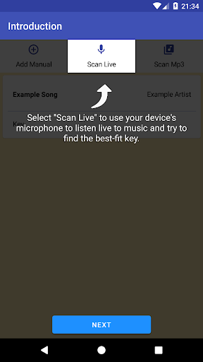 Song Key Finder Screen 2