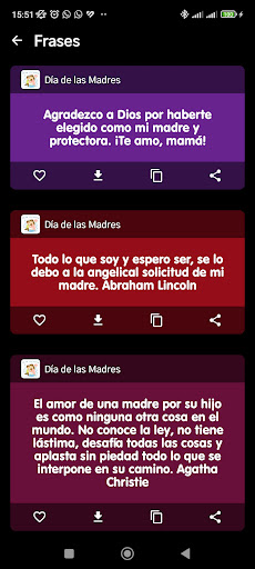 Día de las Madres Frases Screen 3