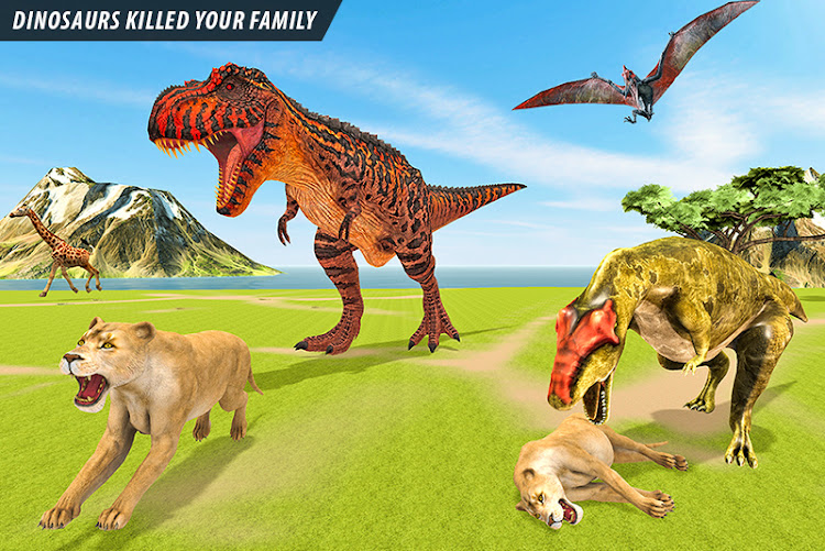 Lion vs Dinosaur Animal Fight by AI 360 Games - (Android Games) — AppAgg