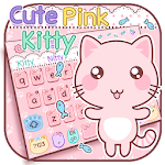 Cover Image of ダウンロード Cute Pink Kitty Keyboard 10001005 APK