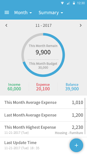 Android application MyLedger - Expense Track Finan screenshort