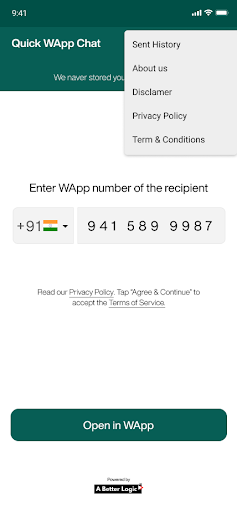 Quick WApp Chat Screen 2