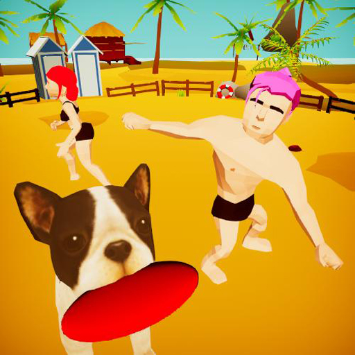 Beach Frisbee 3D logo