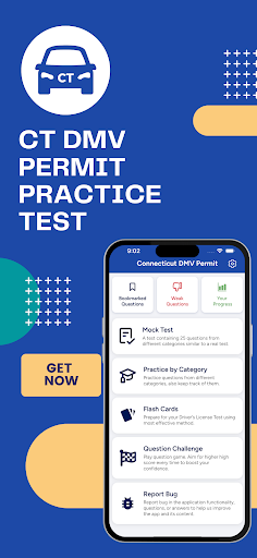 Android application CT DMV Permit Practice Test screenshort