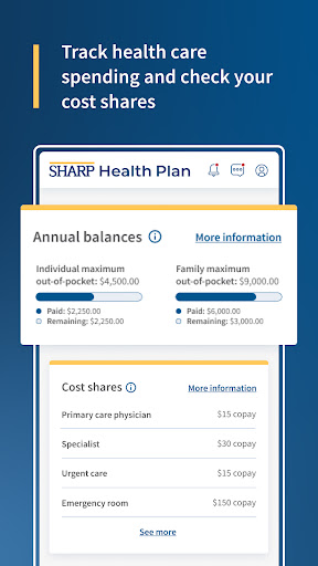 Android application Sharp Health Plan - Insurance screenshort