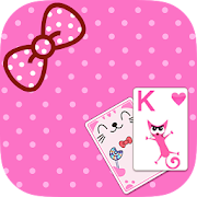 Solitaire Pink Kitten Theme  Icon
