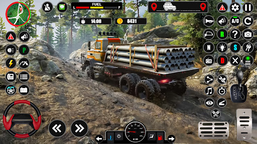 Android application Euro Cargo Mud Truck Driving screenshort