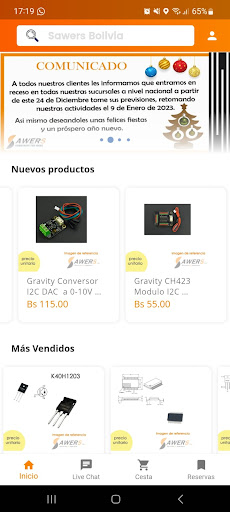 Android application Sawers Bolivia screenshort