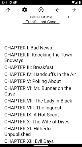 Android application Book, Trent's Last Case screenshort