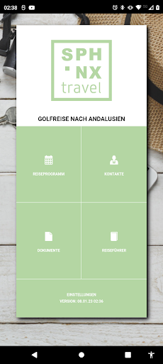 Android application Sphinx Travel screenshort