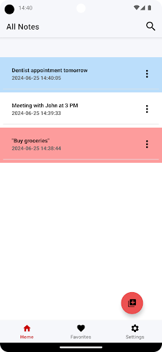 Android application My Notepad screenshort