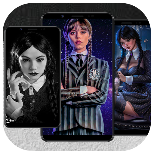 wednesday addams wallpapers logo