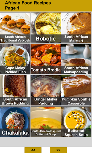 Android application African Food Recipes screenshort