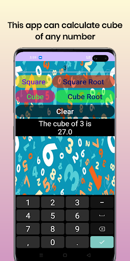 Square, Cube & Root calculator Screen 3