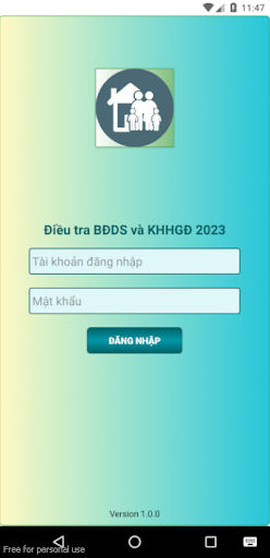 Điều tra biến động dân số Screen 2