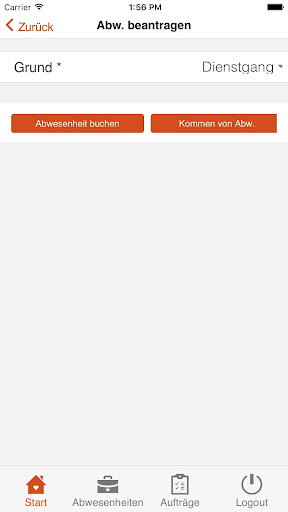 OT1000 Zeiterfassung Screen 3