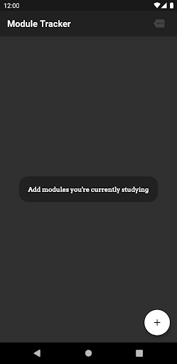 Android application College Module Date Tracker screenshort