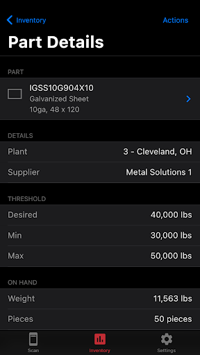 MICS Auto Restock Screen 2