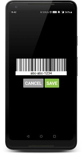 Android application Barcode Creator screenshort