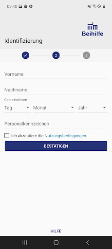 Berliner Beihilfe-App Screen 3