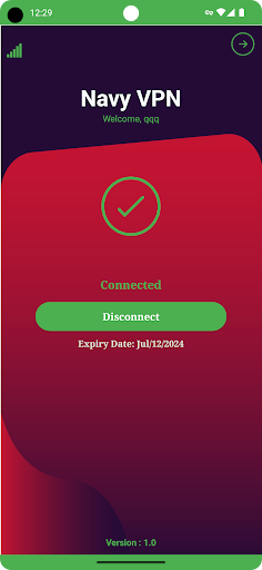 Navy VPN Screen 3