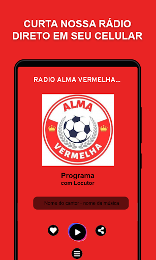 Android application Rádio Alma Vermelha screenshort