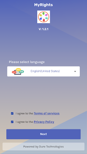 Android application MyRights screenshort