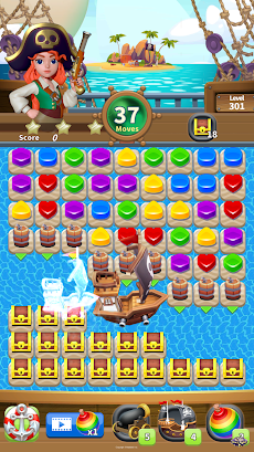 Pirate Jewel Quest - Match 3 Puzzleのおすすめ画像2