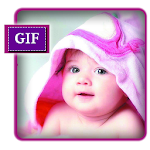 Cover Image of ดาวน์โหลด Happy Baby Gif Stickers  APK