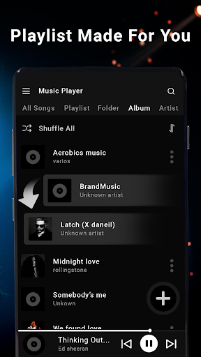 Screenshot of Music Player