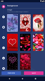 3D Hearts Love Live Wallpaper Screenshot