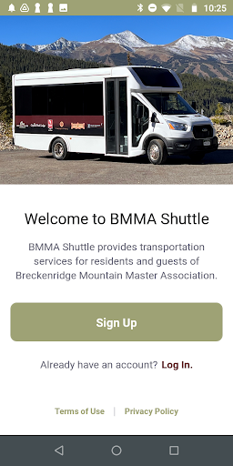 Android application BMMA Shuttle screenshort