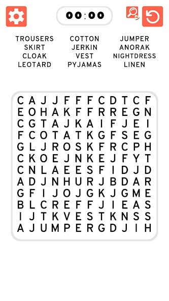 Word Search Games in english banner