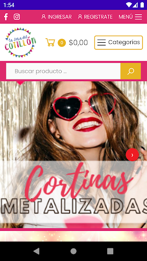 Android application La Feria del Cotillón screenshort