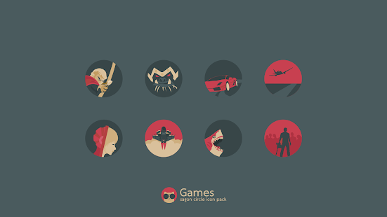 Sagon Circle: Dark Icon Pack Screenshot