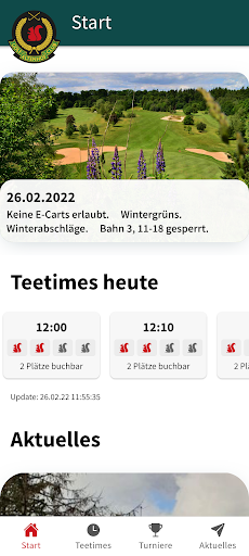 Android application Golf Club Altenhof screenshort