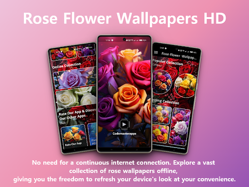 Android application Rose flower wallpapers offline screenshort