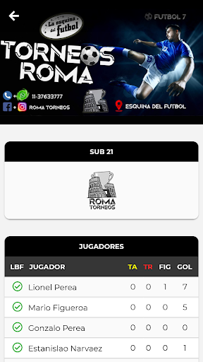 ROMA TORNEOS Screen 2