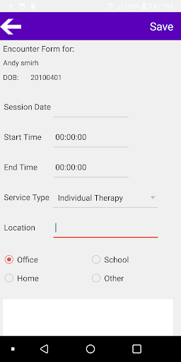 Therapist Toolbox Screen 2