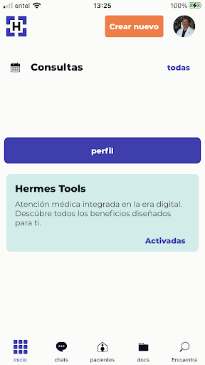 Android application Hermes Health screenshort