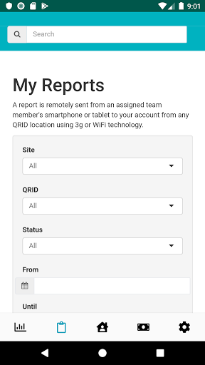 QRIDit Client Screen 2