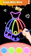 screenshot of Glitter Nail Coloring Game