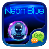 Neon Blue SMS icon