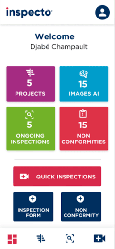 Android application Inspecto screenshort